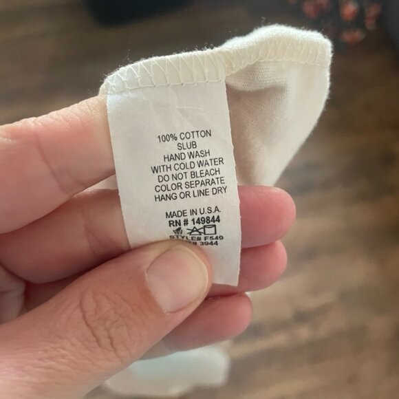 Zutter Graphic Cowboy Long Sleeve Tee Size L White Vintage Western USA Made - Picture 6 of 6